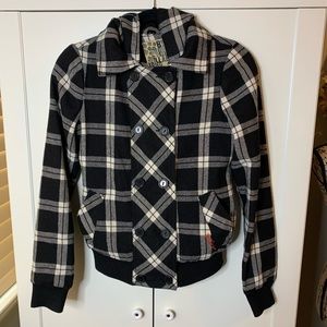 Billabong Checkered Hoodie Jacket